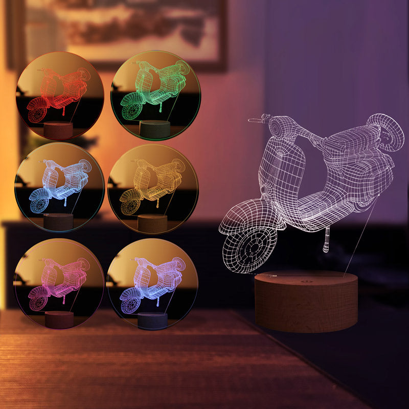 3D Vespa Led Night Light