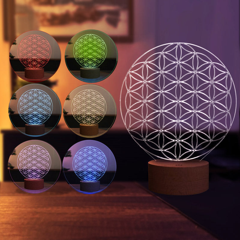 Flower of Life Figured Decorative Gift Led Table Lamp | BYLAMP