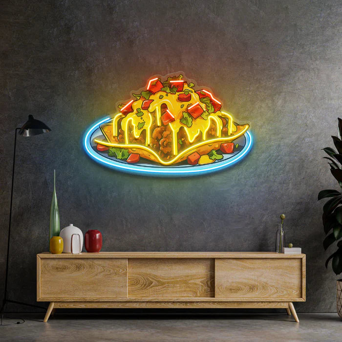 Biber Peynirli Nachos Neon Lamba | ByLamp