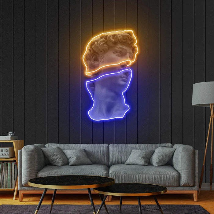 Davut Heykeli Neon Lamba | ByLamp