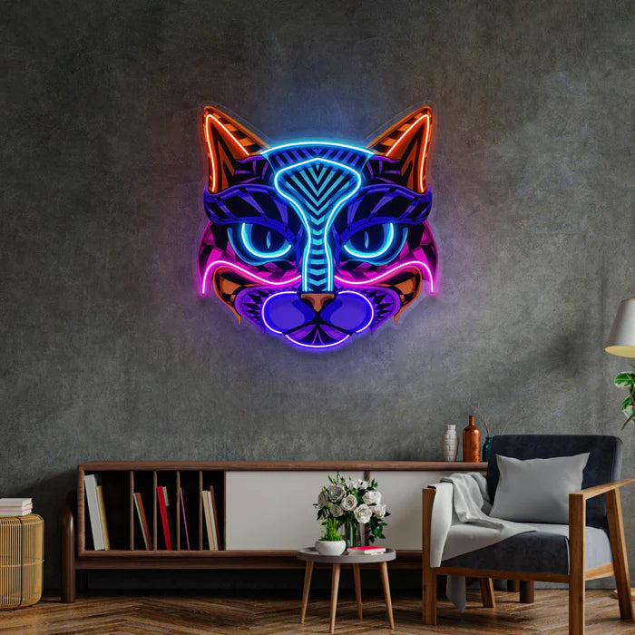 Dekoratif Kedi Neon Lamba | ByLamp