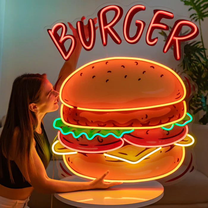 Hamburger Neon Lamba | ByLamp