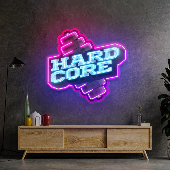 Hardcore Dambıl Neon Lamba | ByLamp