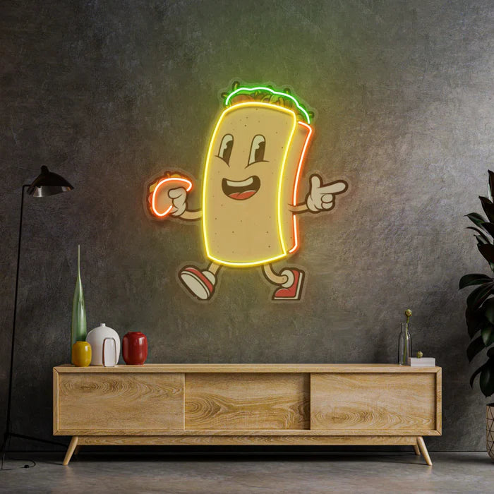 Havalı Burrito Neon Lamba | ByLamp