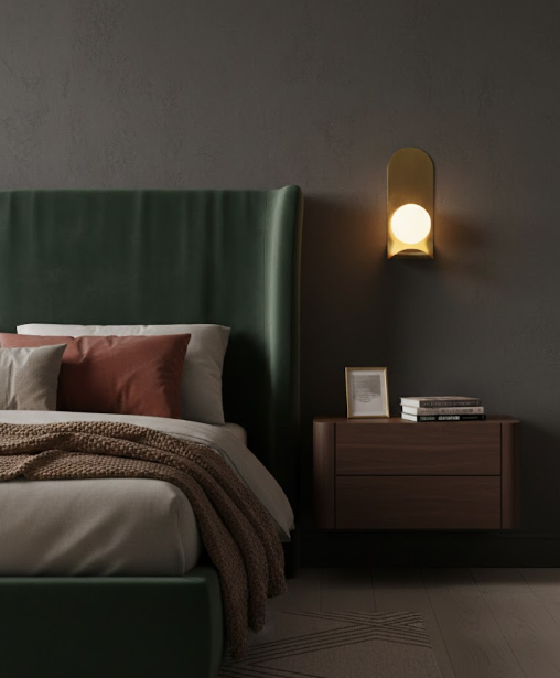 Bruno Curved Pirinç Eskitme Aplik