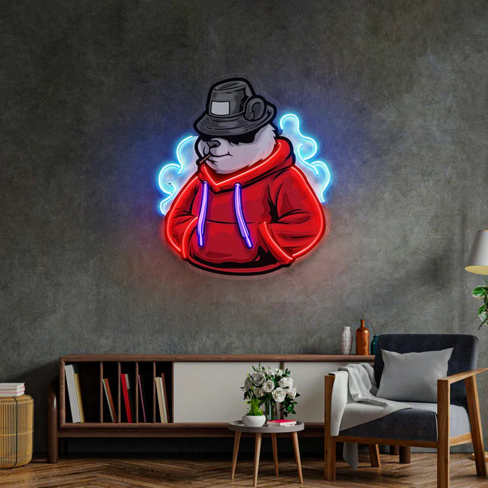 Hoodieli Panda Neon Lamba | ByLamp