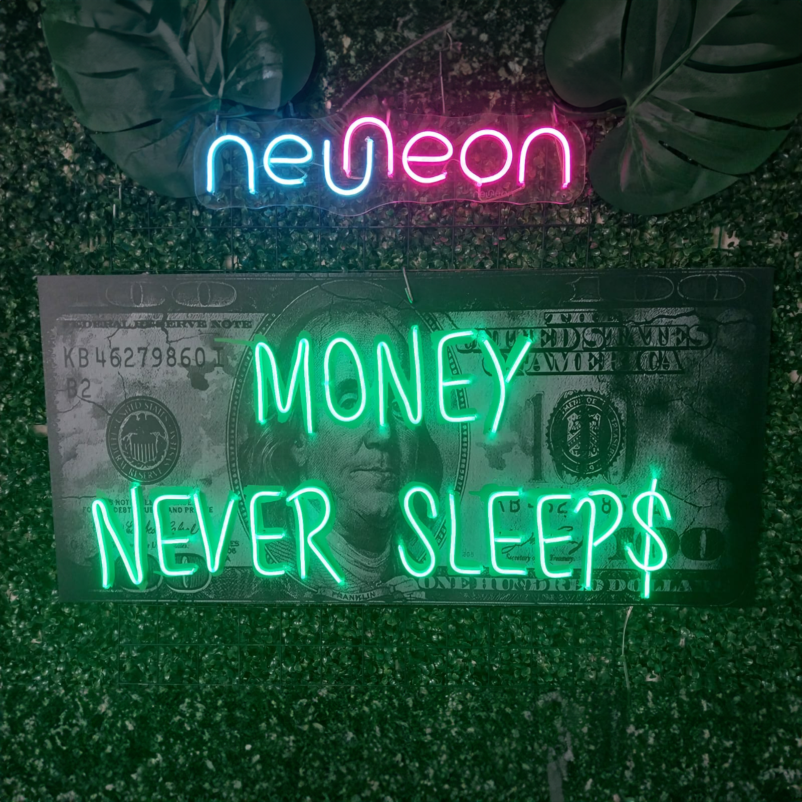 Money Never Sleep$ Neon Lamba | ByLamp