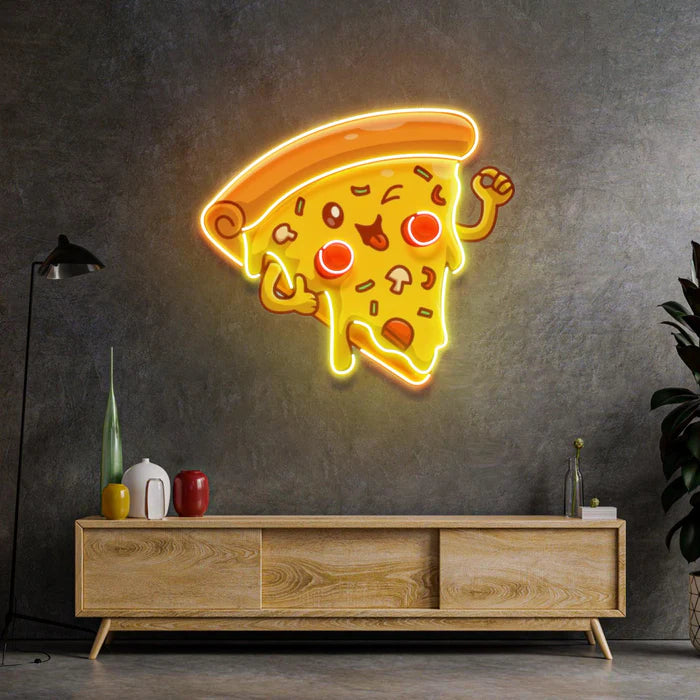 Neşe Dolu Pizza Neon Lamba | ByLamp