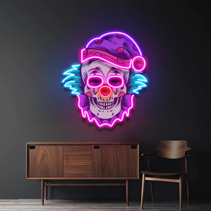 Palyaço Kafatası Neon Lamba | ByLamp