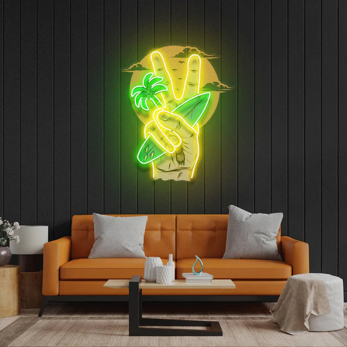 Peace Surt Neon Lamba | ByLamp