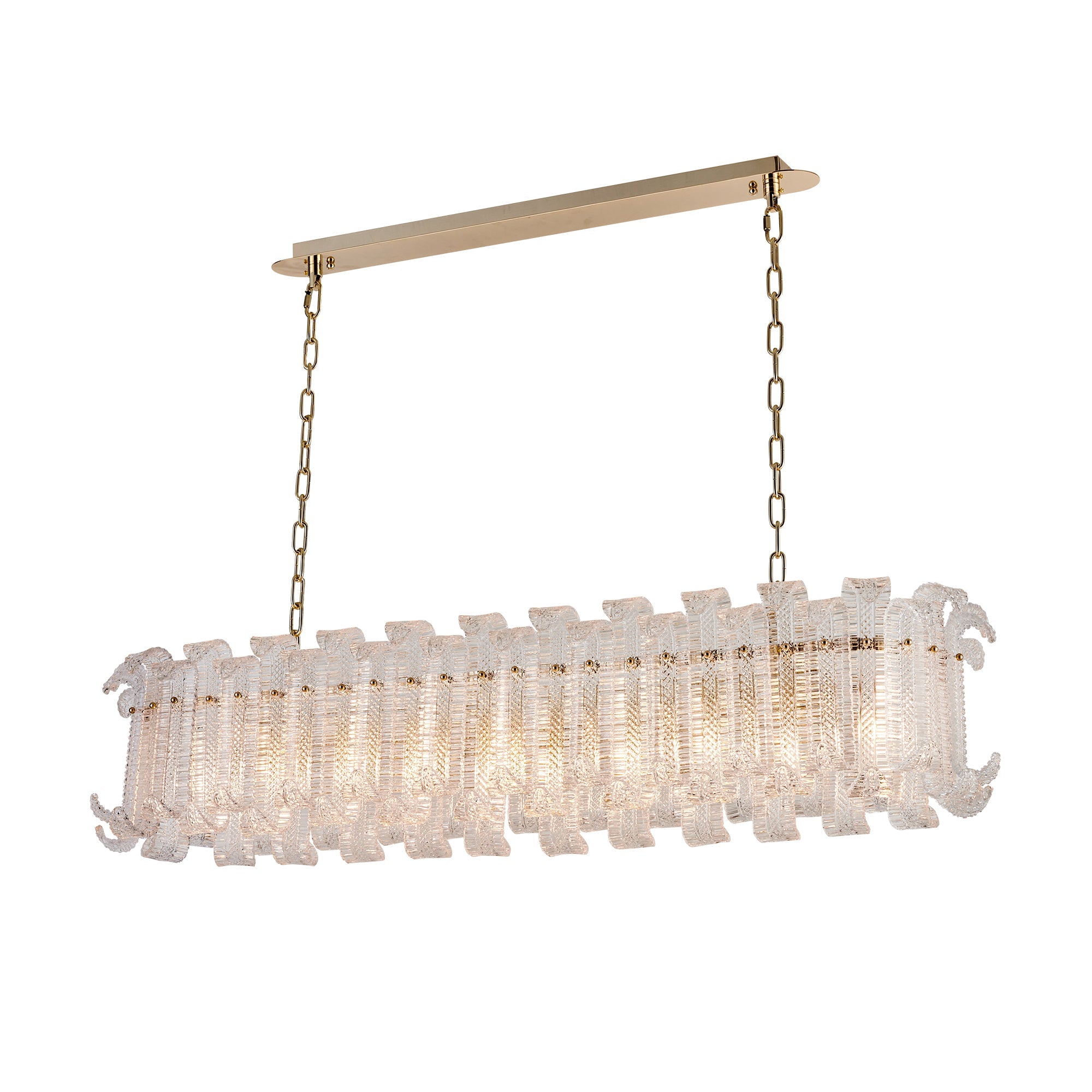 Venezia Kristal Camlı Lineer Avize