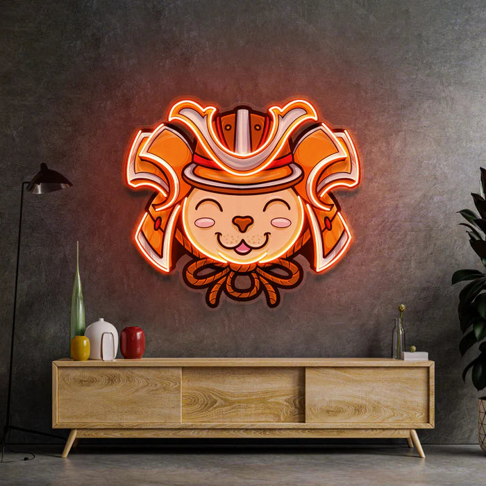 Samuray Kedi Neon Lamba | ByLamp