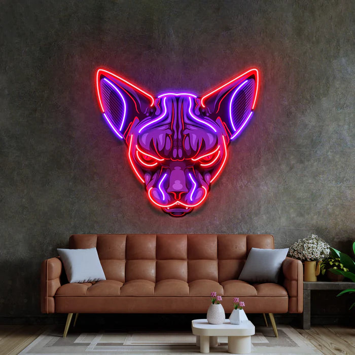 Sfenks Kedi Neon Lamba | ByLamp