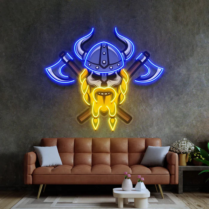 Viking Kurukafa Neon Lamba | ByLamp