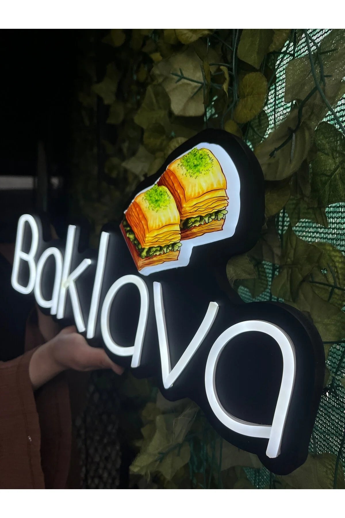 UV Baskılı Baklava Neon Lamba | ByLamp