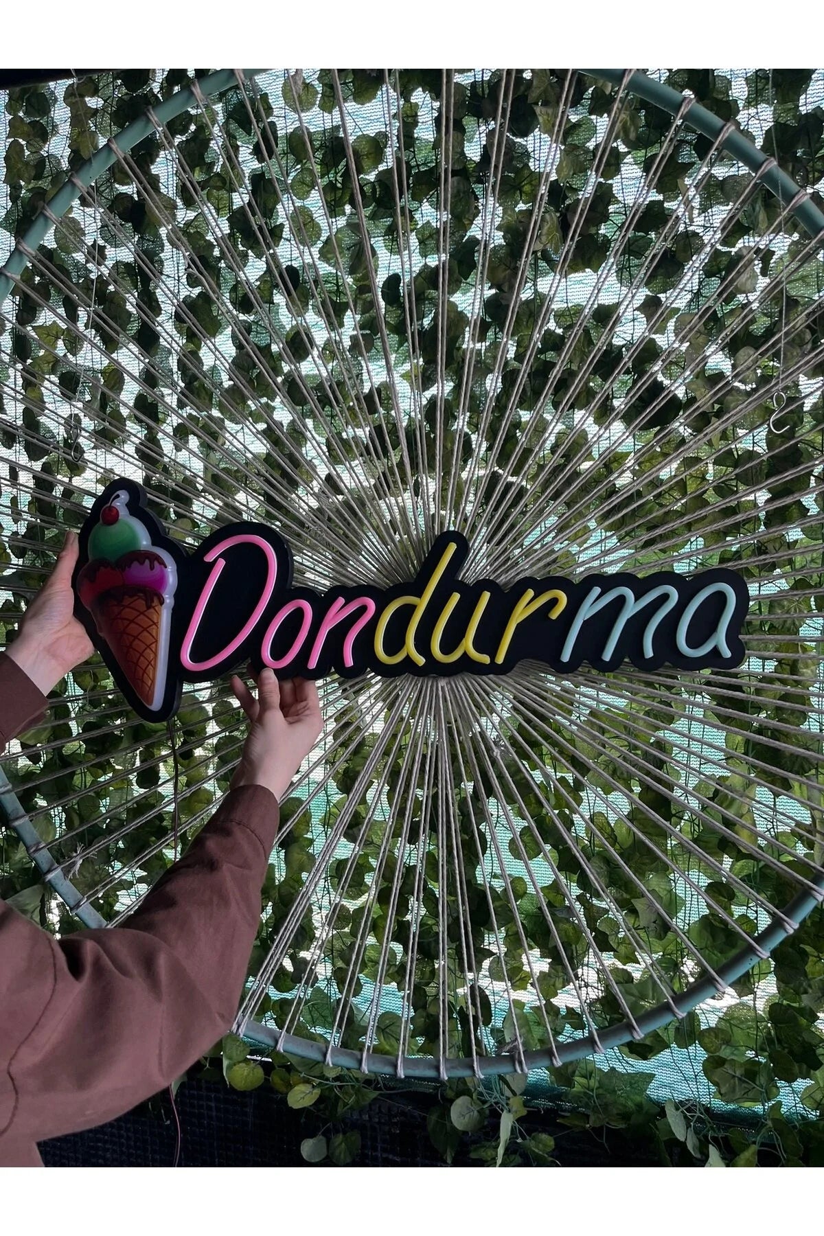 UV Baskılı Dondurma Neon Lamba | ByLamp