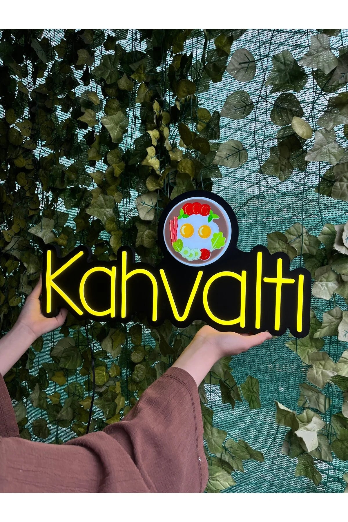 UV Baskılı Kahvaltı Neon Lamba | ByLamp