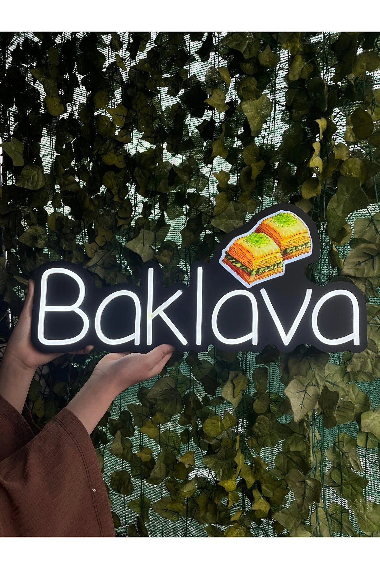 UV Baskılı Baklava Neon Lamba | ByLamp