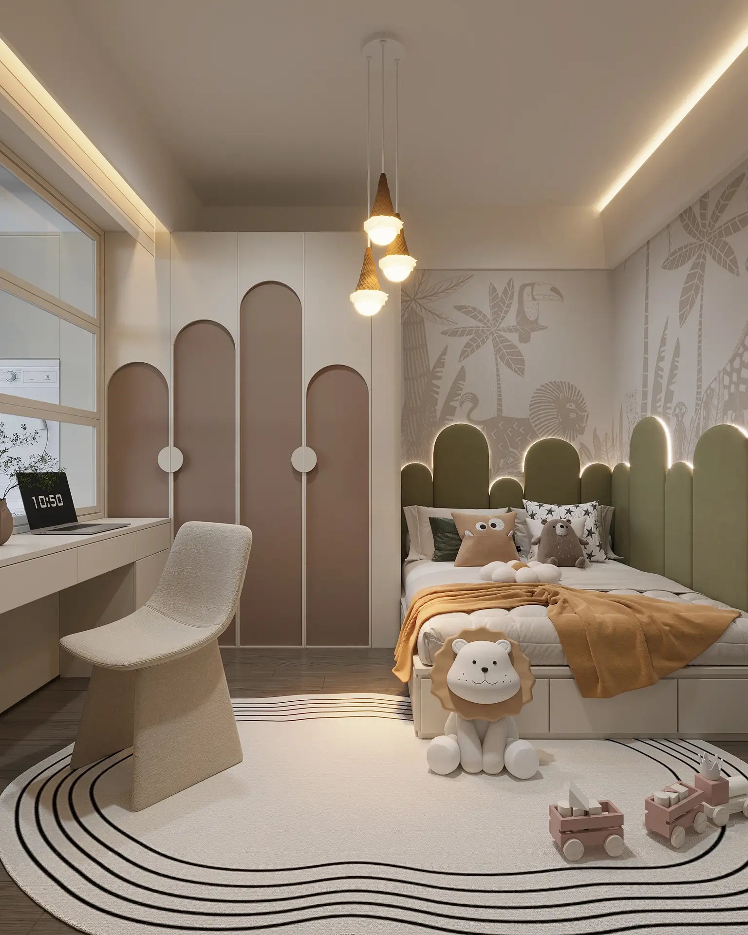 Dondurma Külah 3'lü Sarkıt Aydınlatma | ByLamp