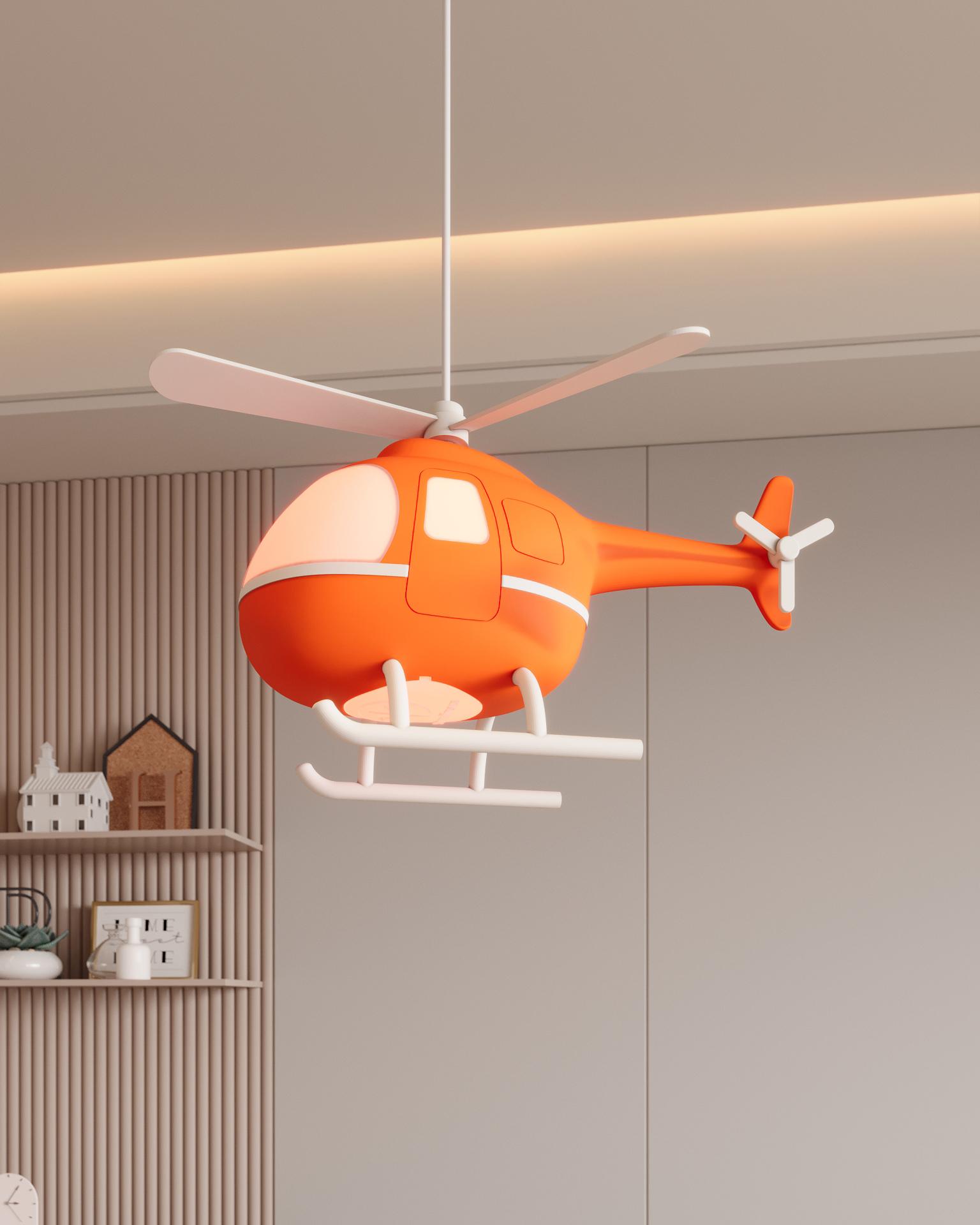Helikopter Sarkıt Lamba Çocuk Odası Aydınlatma | ByLamp
