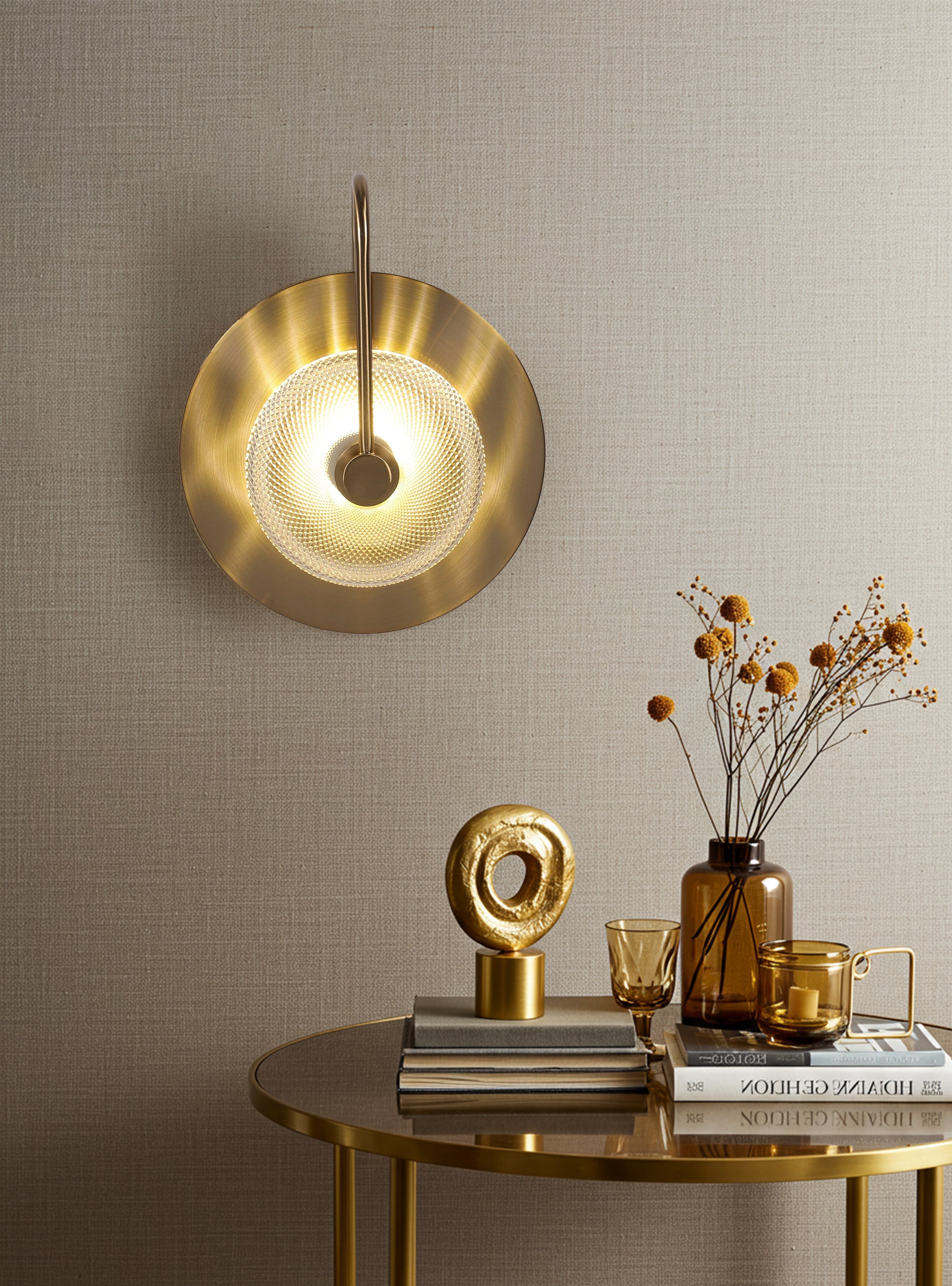 Victor Çizgi Camlı Tabak Aplik