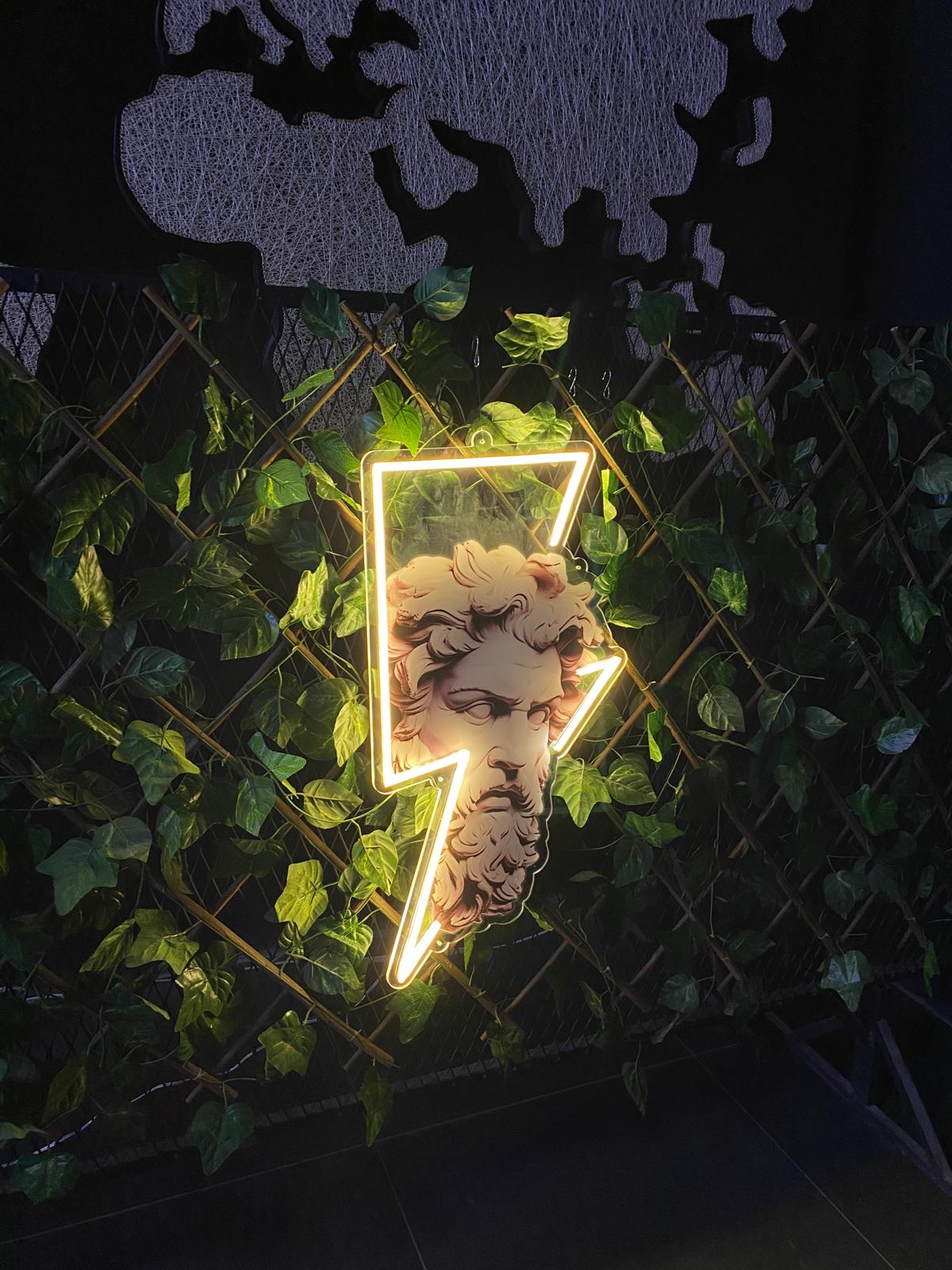 Zeus Ve Yıldırım Neon Lamba | ByLamp