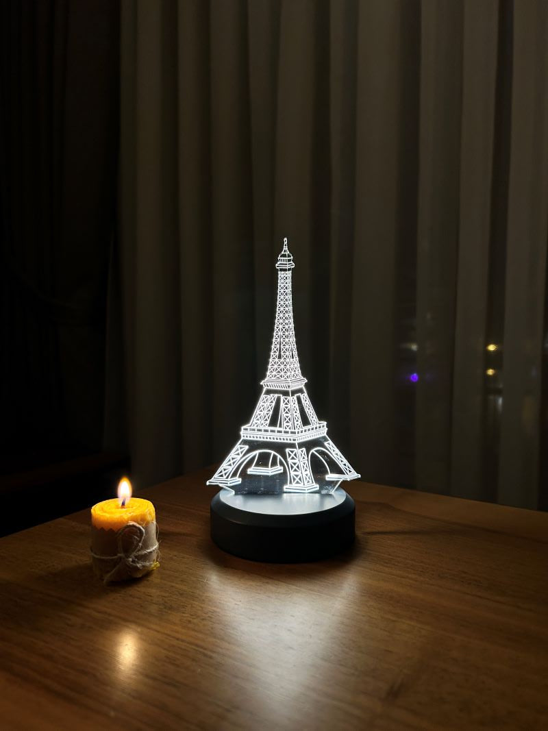 3-D-Eiffel-LED-Tischlampe