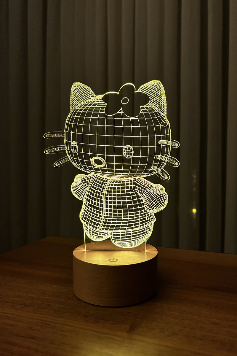 3D Hello Kitty LED Night Light