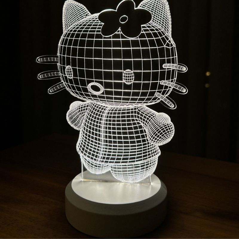 3D Hallo Kitty Led Nachtlicht