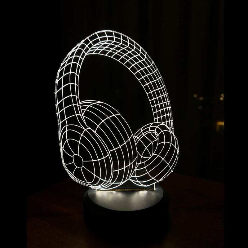 3D Headset Led Lampe