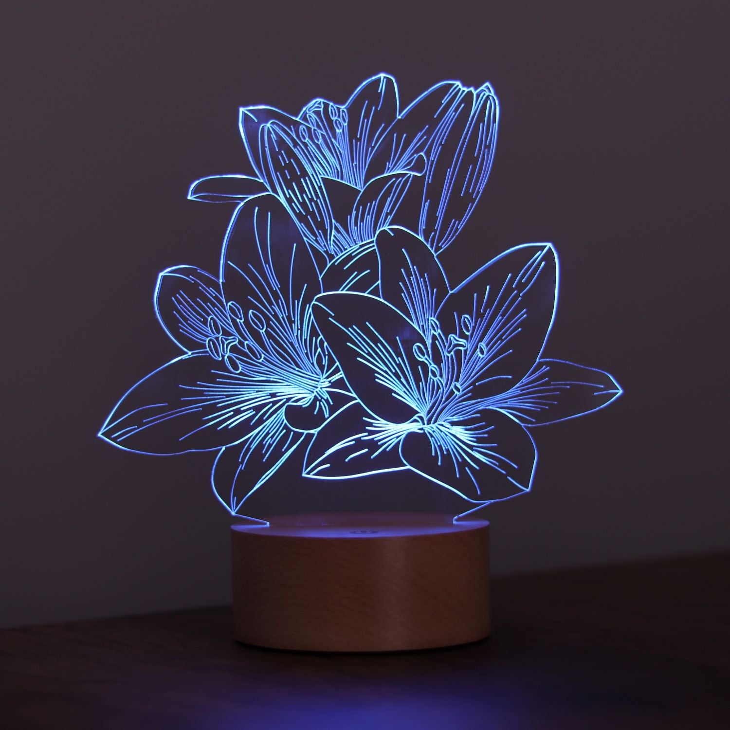 3D Lilyum Flower Led Lamp