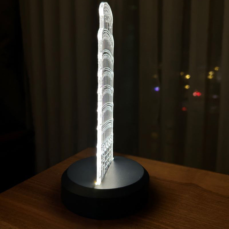 3D Pisa Tower Led Lamp