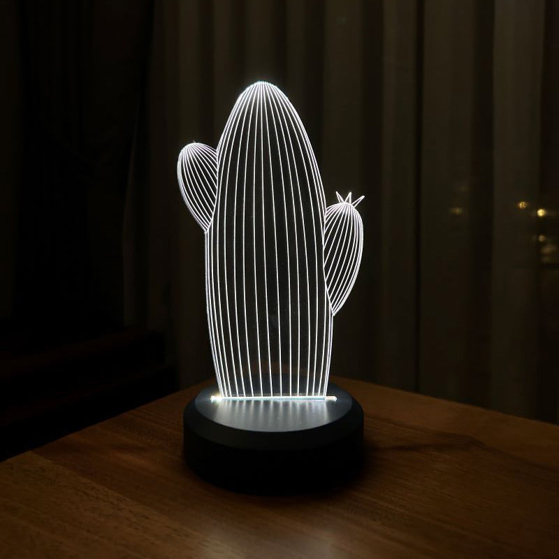 Kaktüs Figürlü Dekoratif Hediye Led Masa Lambası | BYLAMP