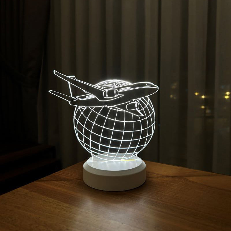 Lámpara LED de aviones 3-D