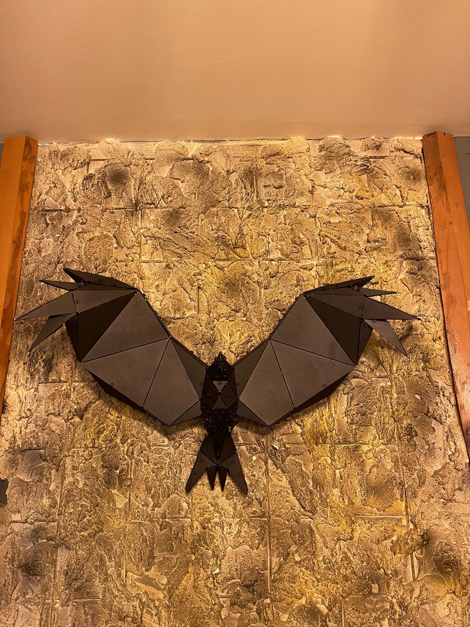 3D Metal Geometrik El Yapımı Kartal Heykeli | ByLamp