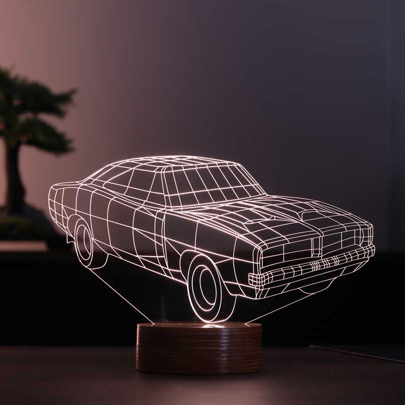 Arabanıza Özel Hediye Dekoratif Led Masa Lambası Tasarımı | BYLAMP