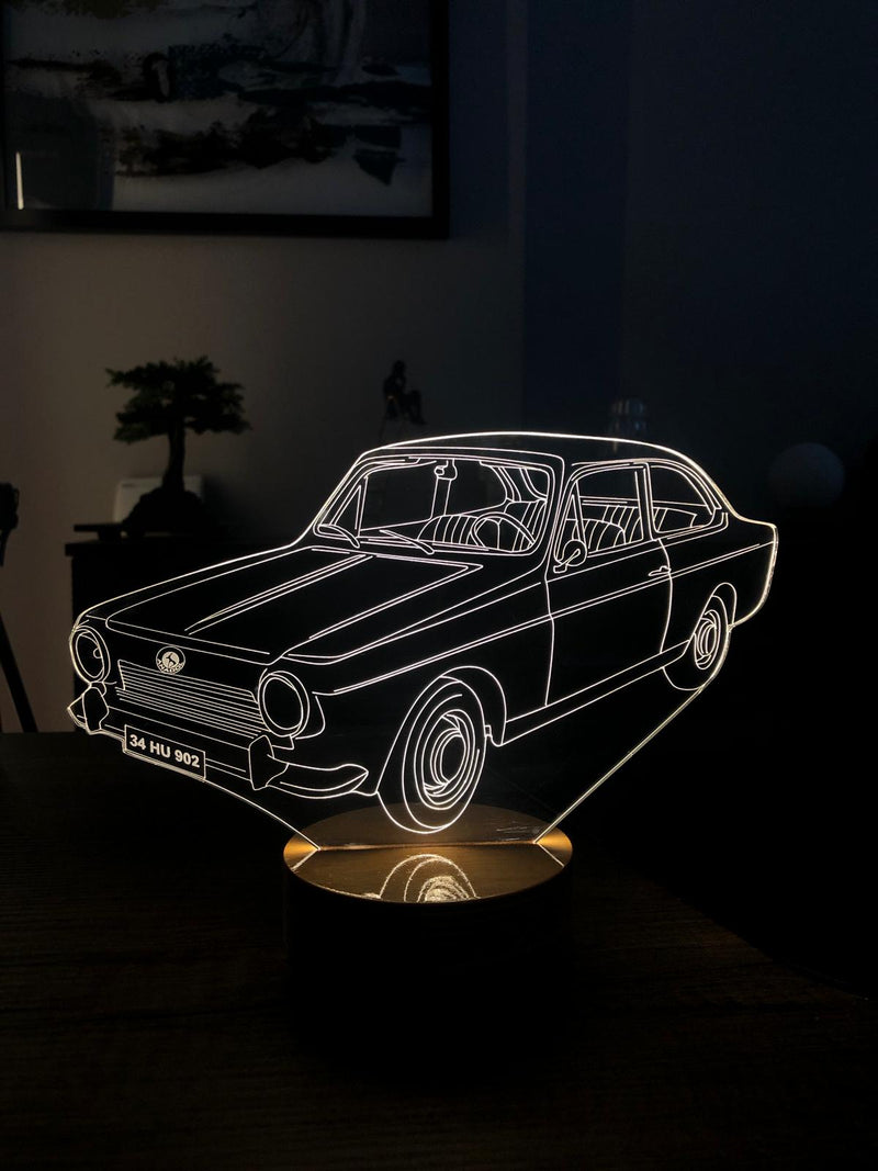 Arabanıza Özel Hediye Dekoratif Led Masa Lambası Tasarımı | BYLAMP