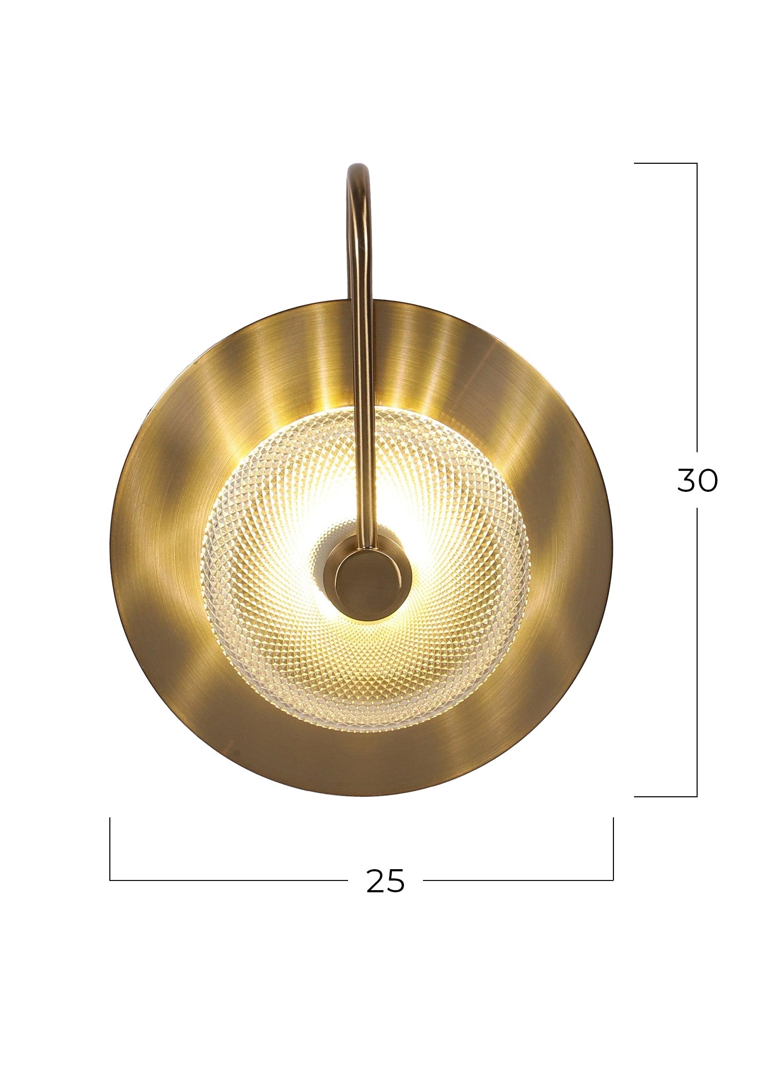 Victor Çizgi Camlı Tabak Aplik