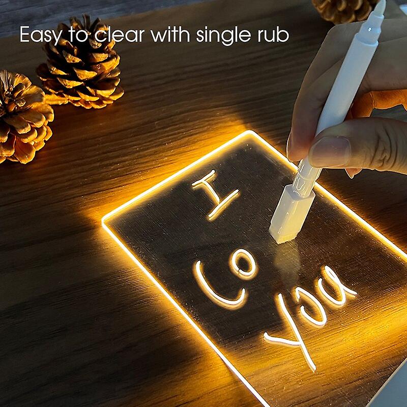 Writable 7 Colors LED Message Board Night Light with Pen | ByLamp