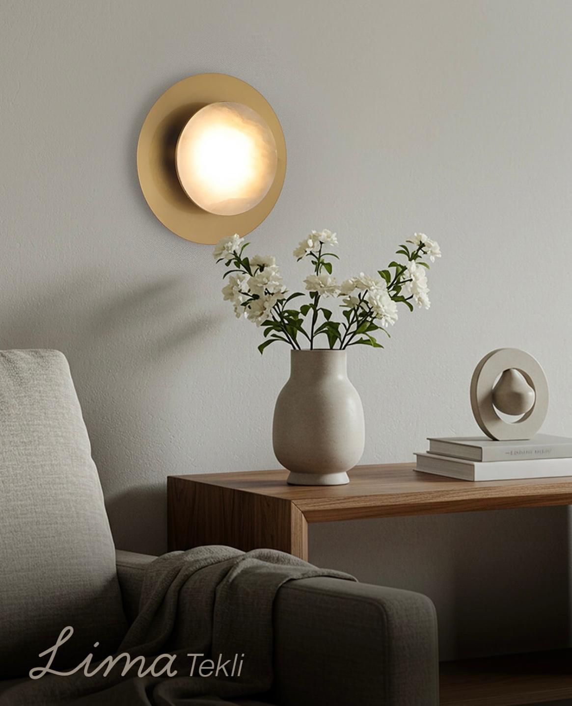 Lima Üçlü Mermer Aplik