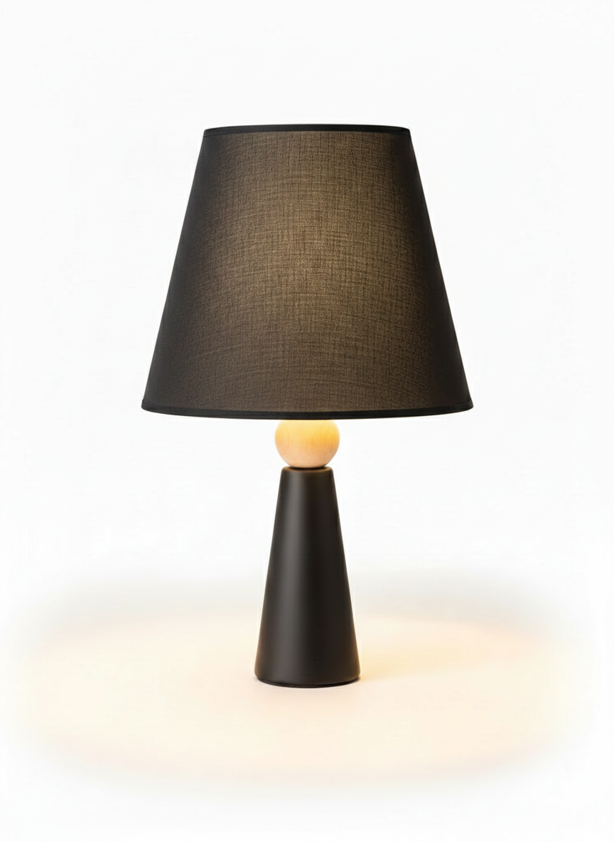 Minoa Masa Lambası-Siyah