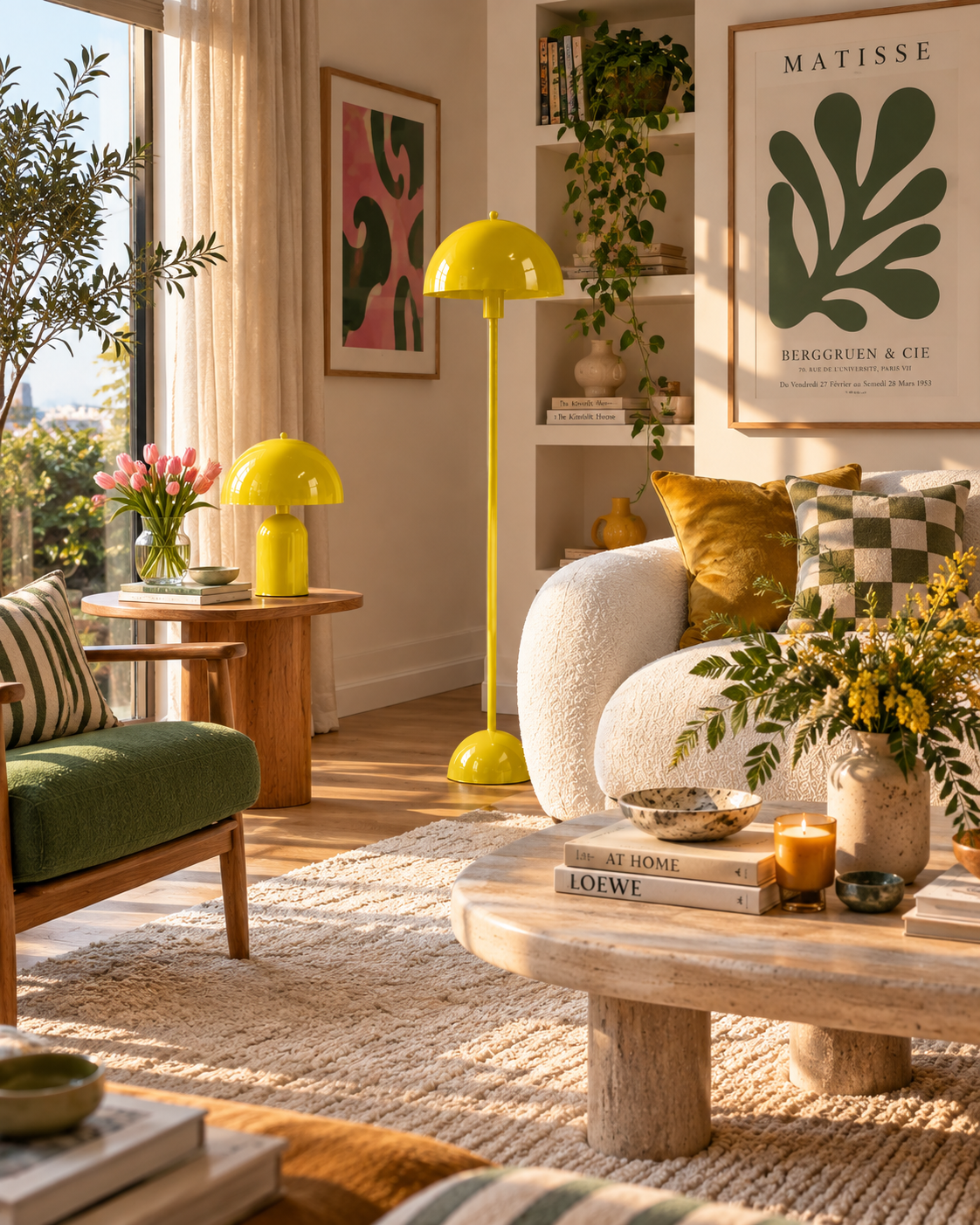 Soho Sarı Metal Lambader | ByLamp