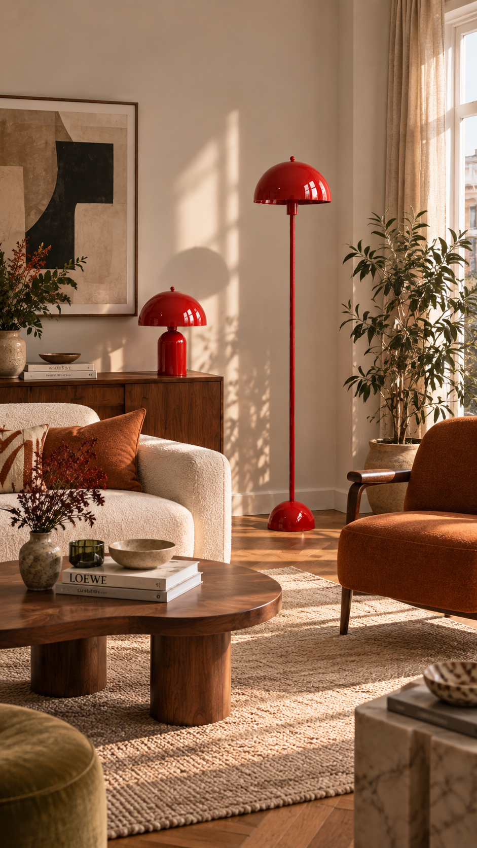 Soho Kırmızı Metal Lambader | ByLamp