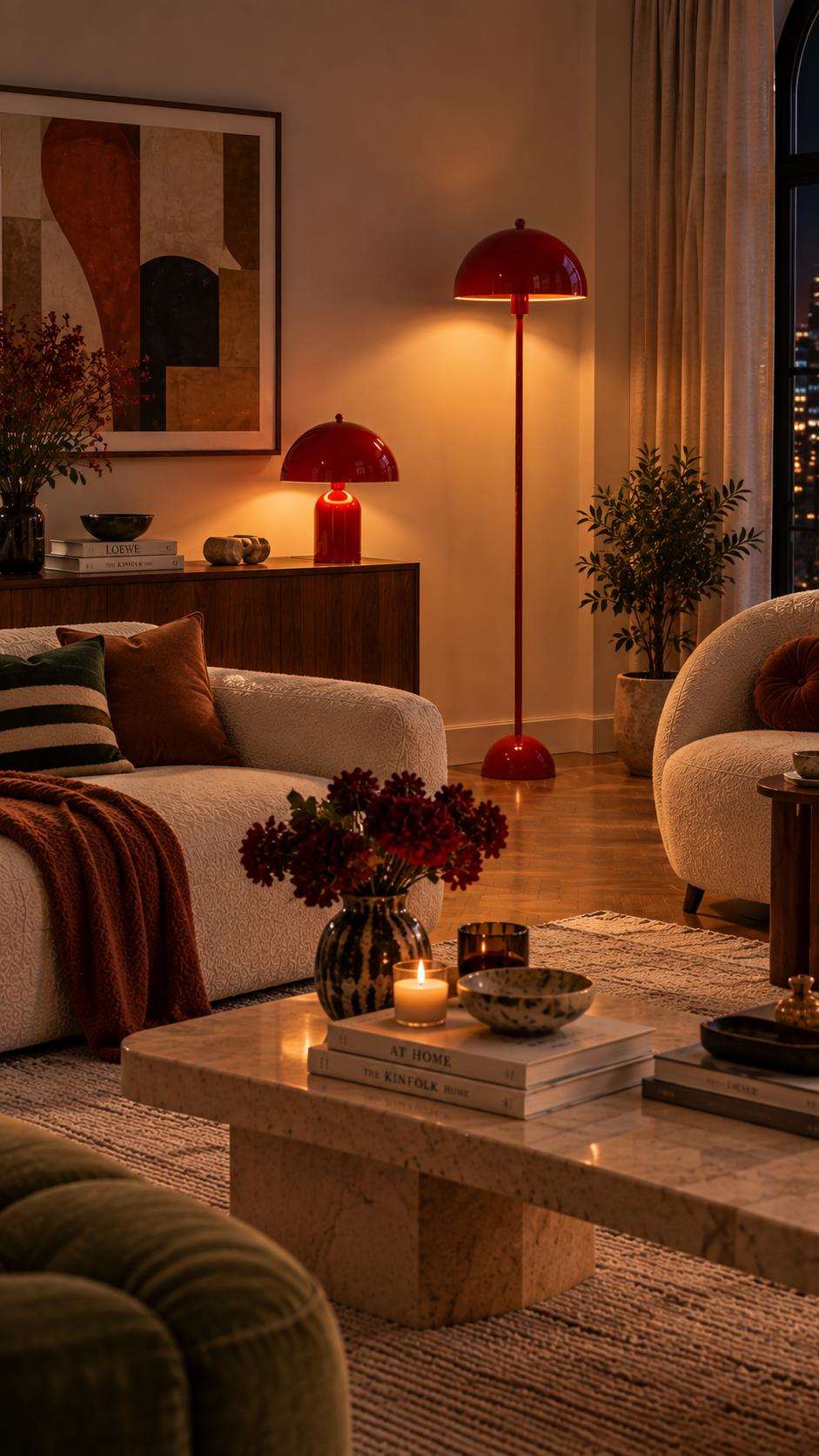 Soho Kırmızı Metal Lambader | ByLamp