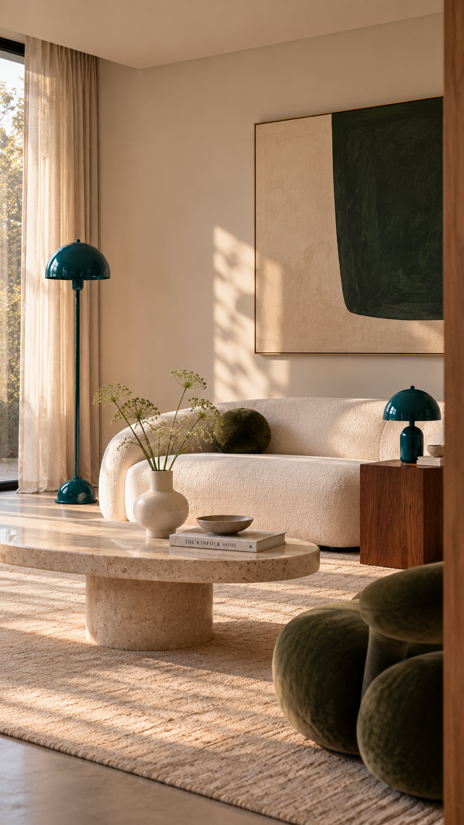 Soho Yarış Yeşili Metal Lambader| ByLamp