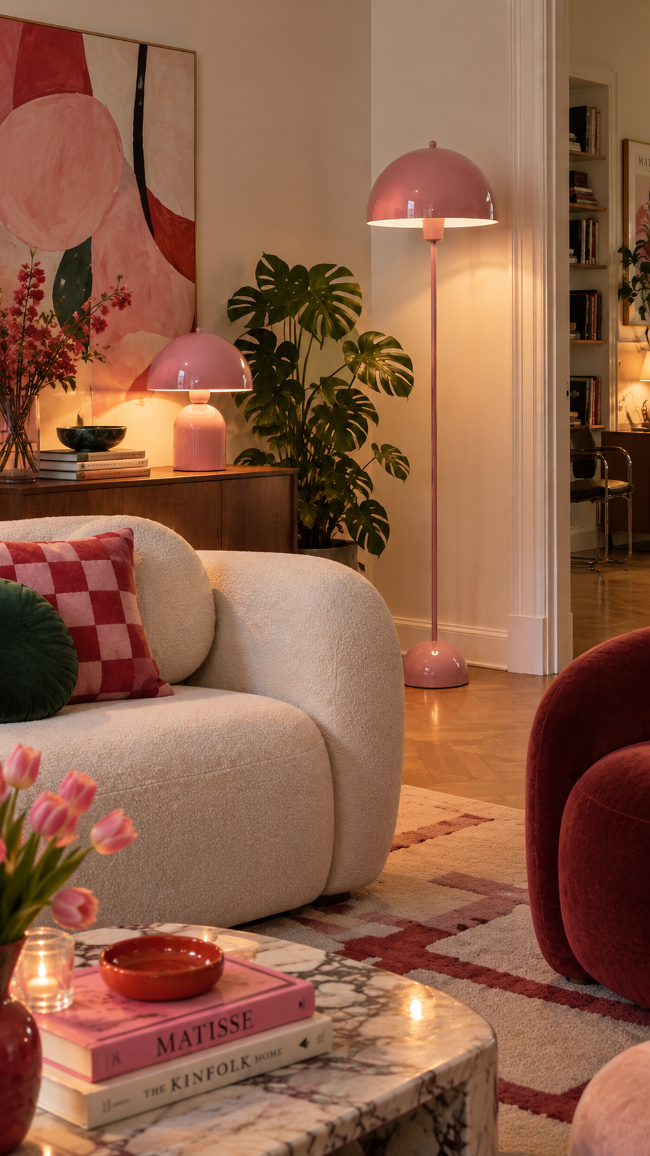 Soho Soft Pembe Metal Lambader | ByLamp