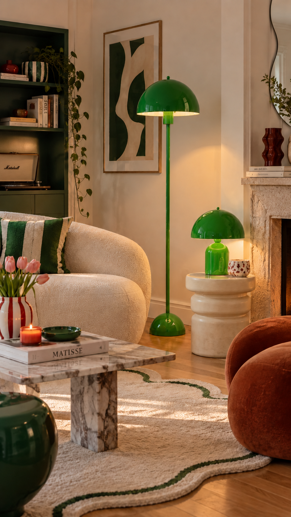 Soho Yeşil Metal Lambader | ByLamp