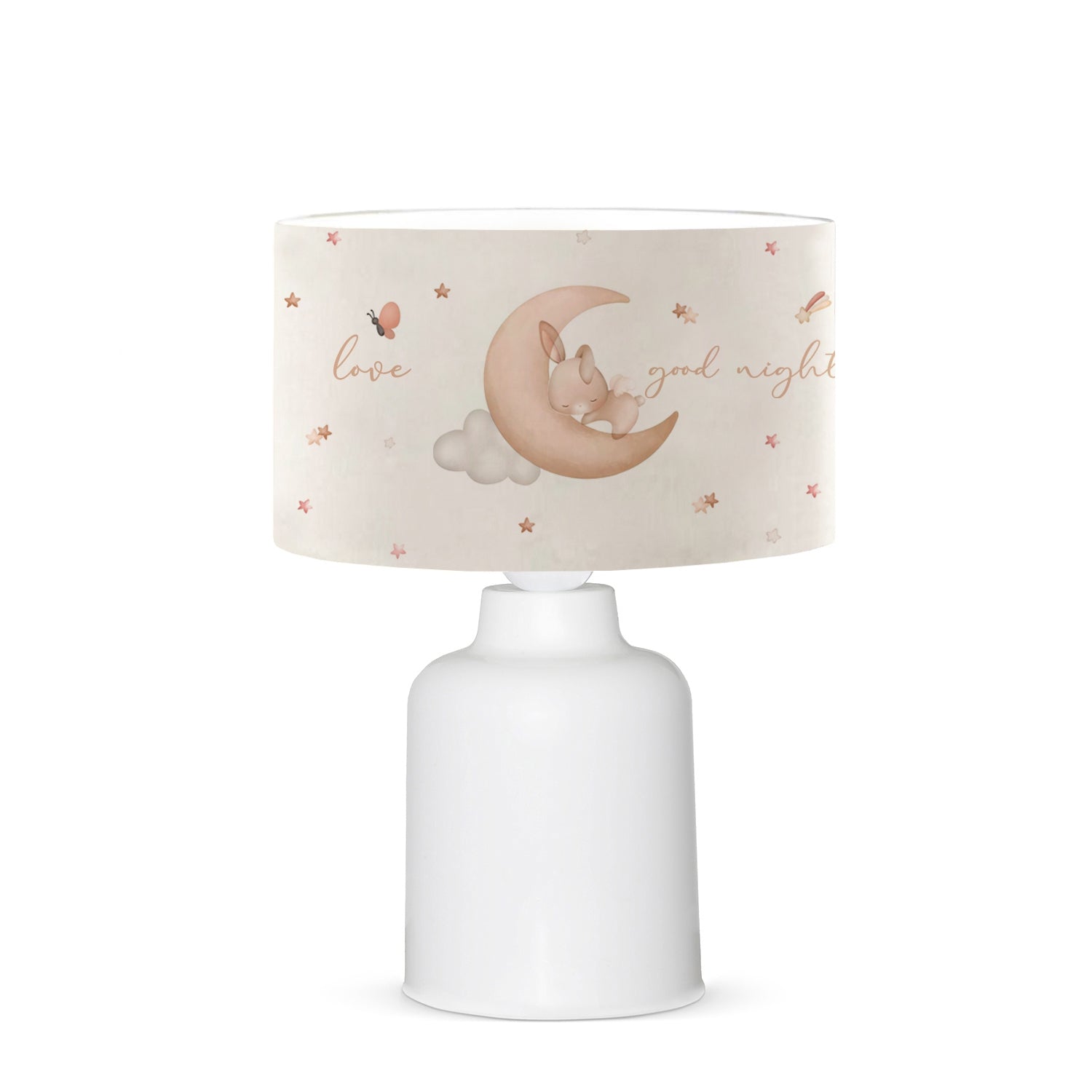 Kids Room Lampshade Lamp Cute Sleeping Bunny Table Lamp | ByLamp