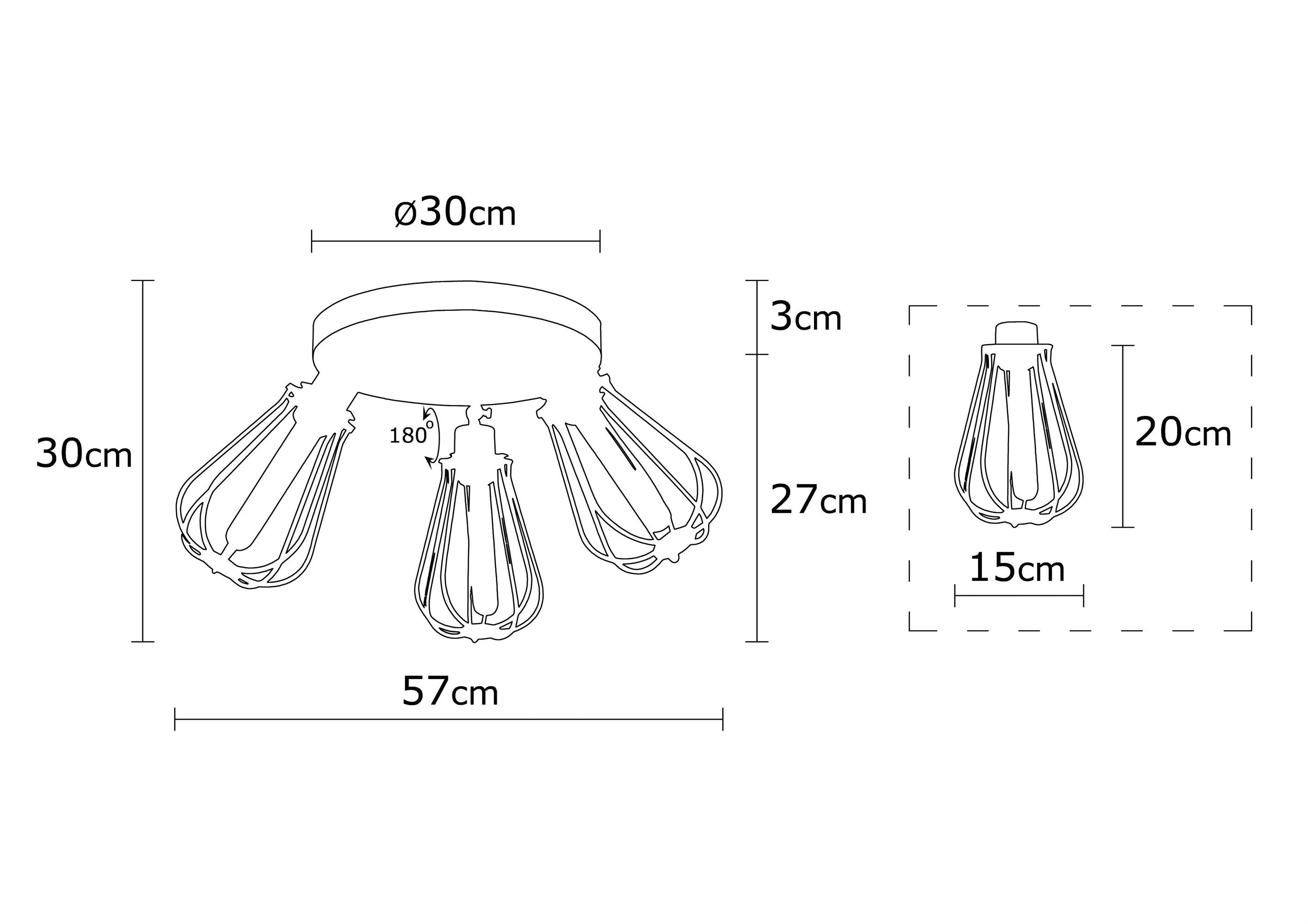 Fetiye N 1119 Tel Plafonyer Aydınlatma | ByLamp