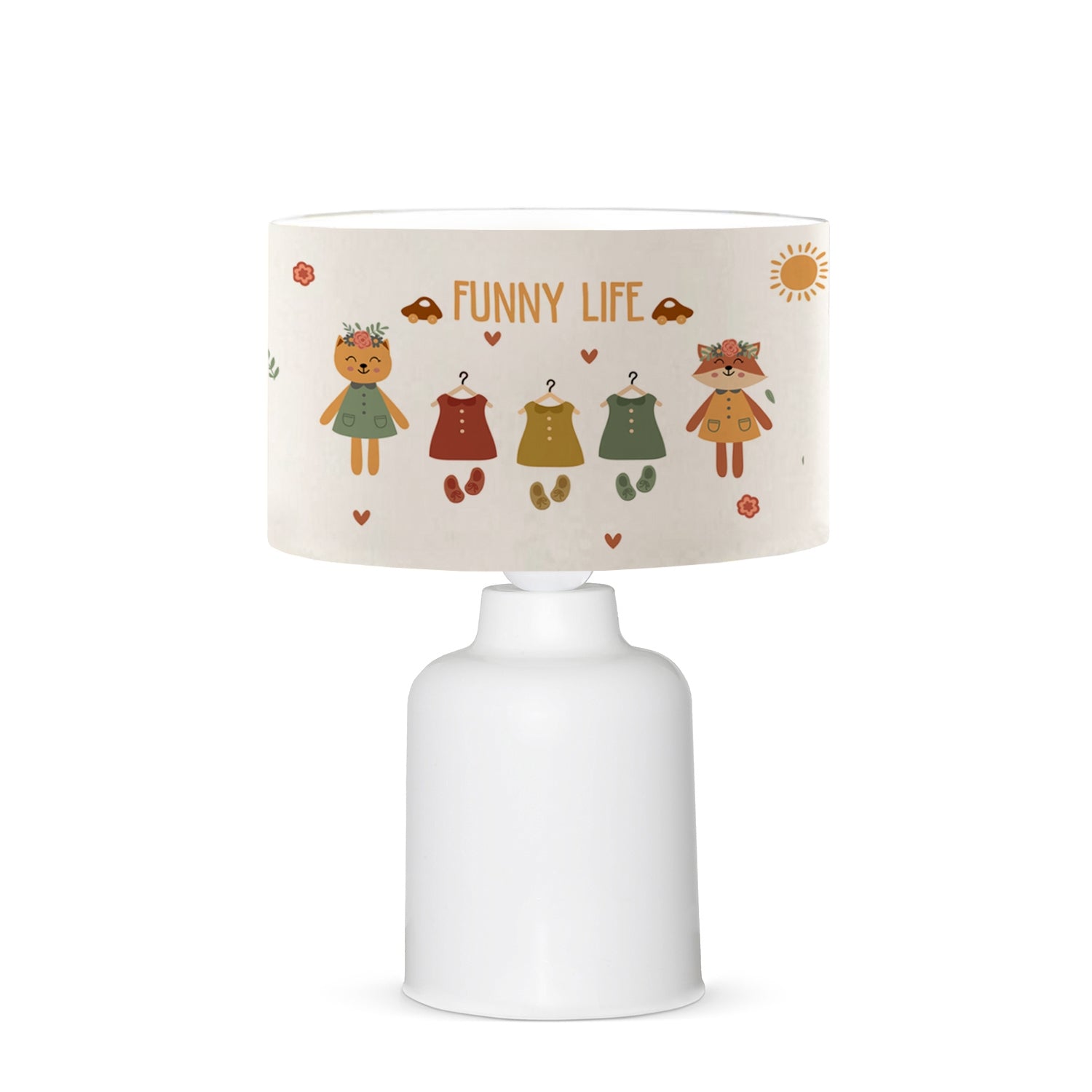 Funny Life Fabric Shade Table Lamp | ByLamp